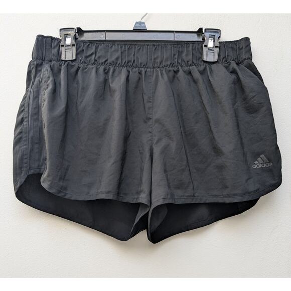 ADIDAS Women's Shorts Energy Running CLIMALITE Black Lined Size XL 3" - Picture 2 of 11